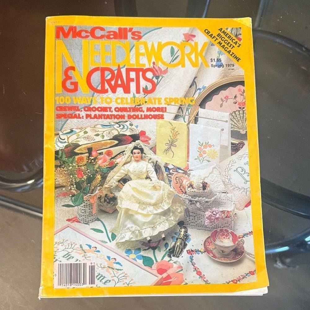 70s Vintage McCalls Needlework and Crafts Magazine spring 1979